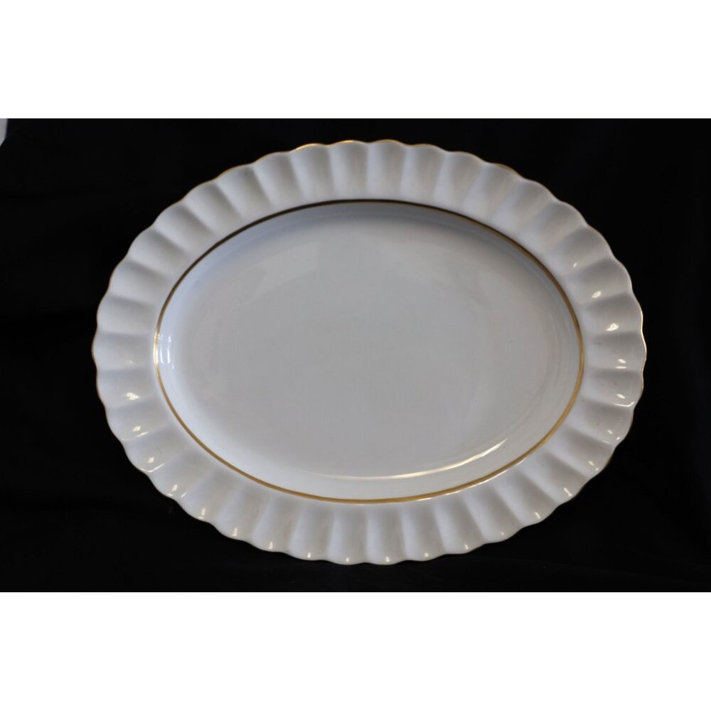 Vintage Spode Midas Bone China England Oval Serving Dish Plate 12 1/2" Y8157